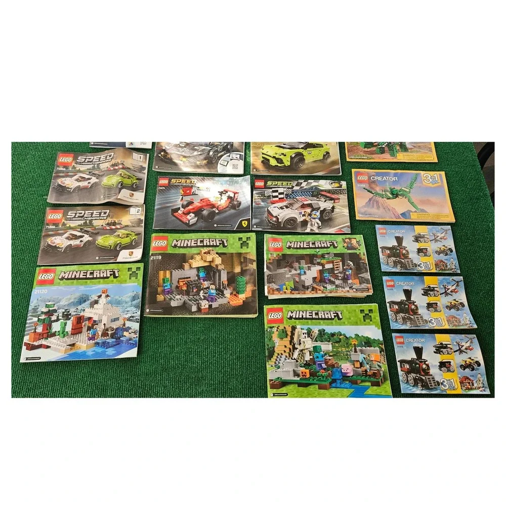 LEGO‎ Instructions 24 Lot Minecraft Creator Speed Champions Juniors Discontinued